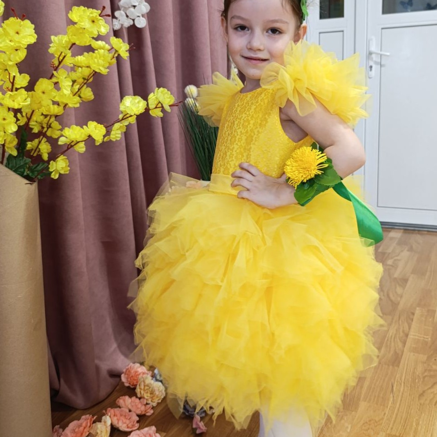 Карнавальний костюм Кульбабка для дівчинки
