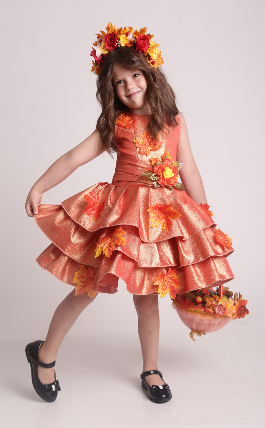 Карнавальний костюм Осінь Рюша коротка 1