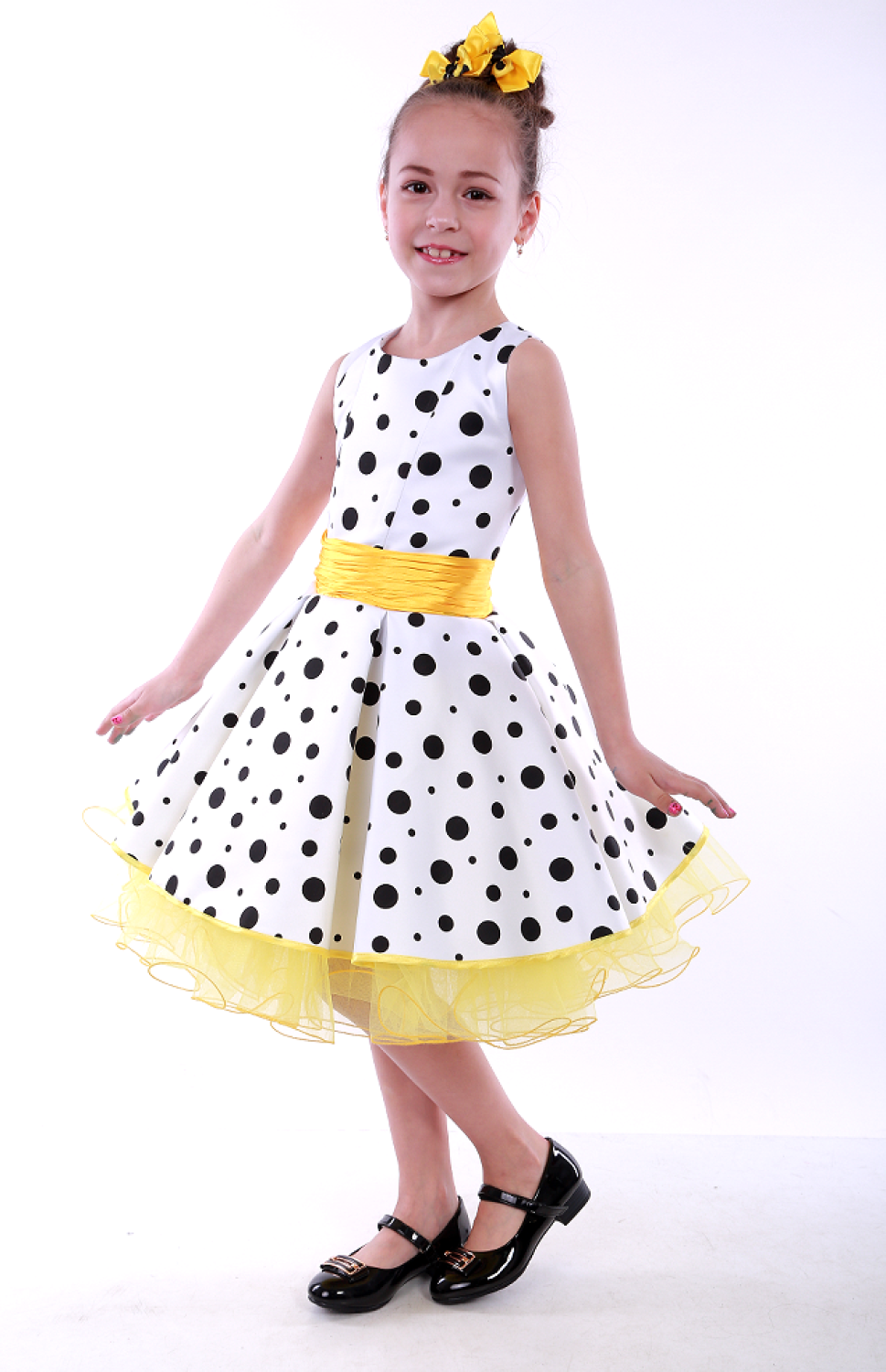 Святкове плаття для дівчинки Стиляги Оксана жовтий