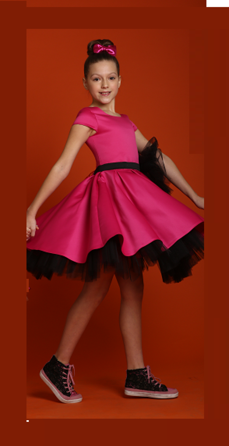 Ошатне плаття для дівчинки стиляги BIG BAND