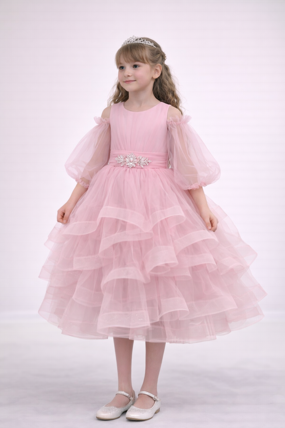 Сукня Барбі пудра 8703