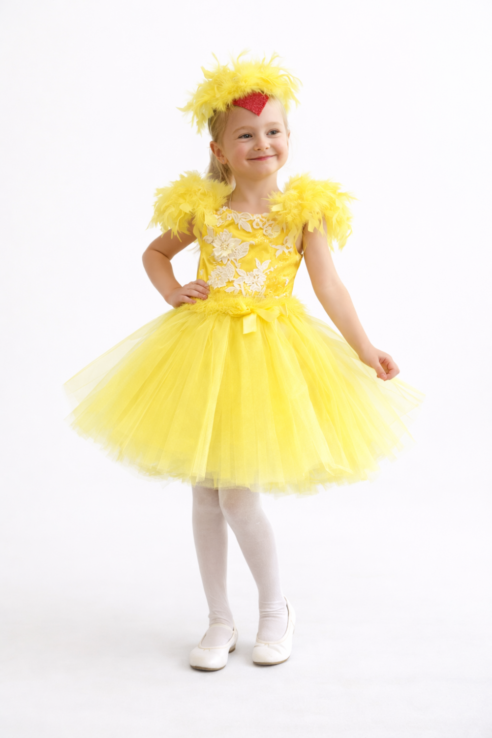 Костюм Курча для дівчинки пір'ячко