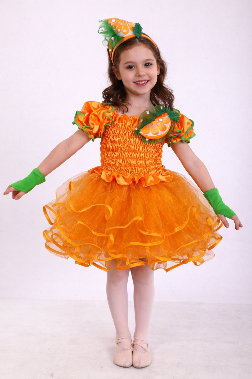 Карнавальный костюм Мандаринка 3