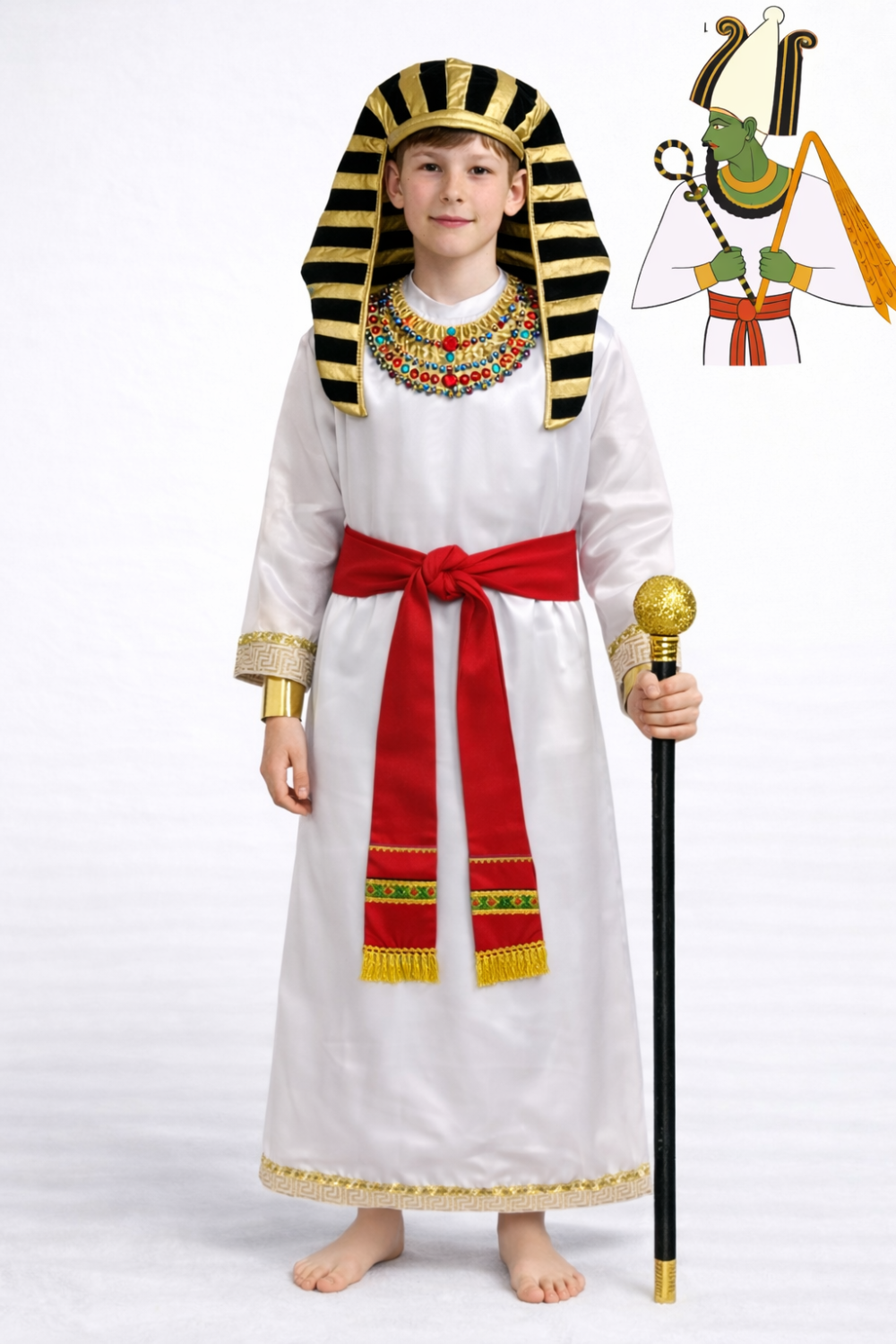 Карнавальный костюм Осирис древнеегипетский бог