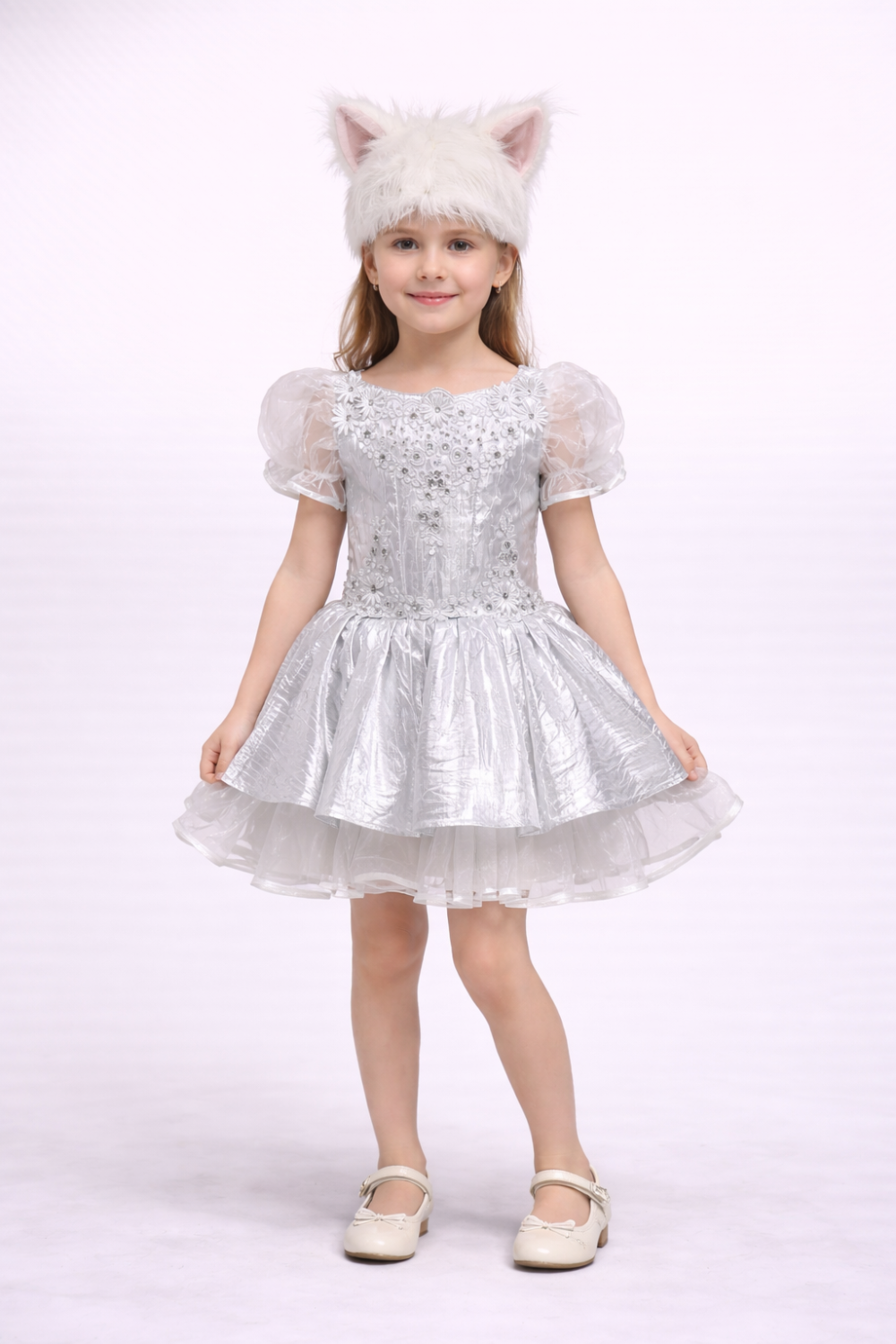 Карнавальний костюм Кішка Кішечка сіра