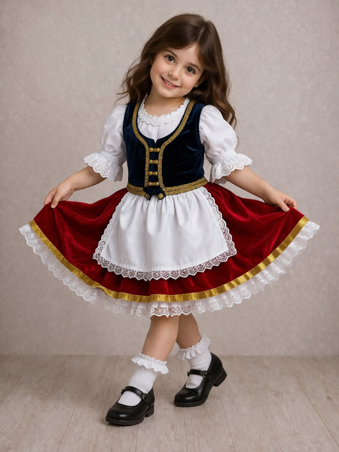 Карнавальний костюм Італійка бордо