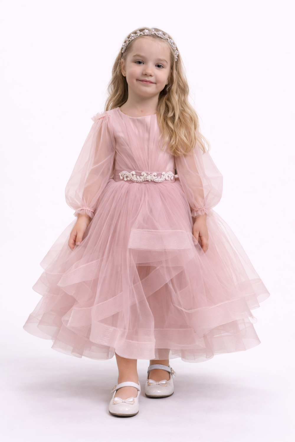 Сукня Барбі пудра 8703