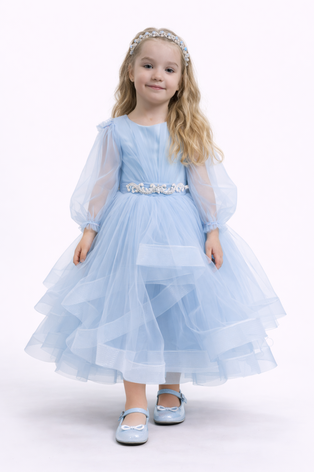 Сукня Барбі блакитне хмаринка 8703