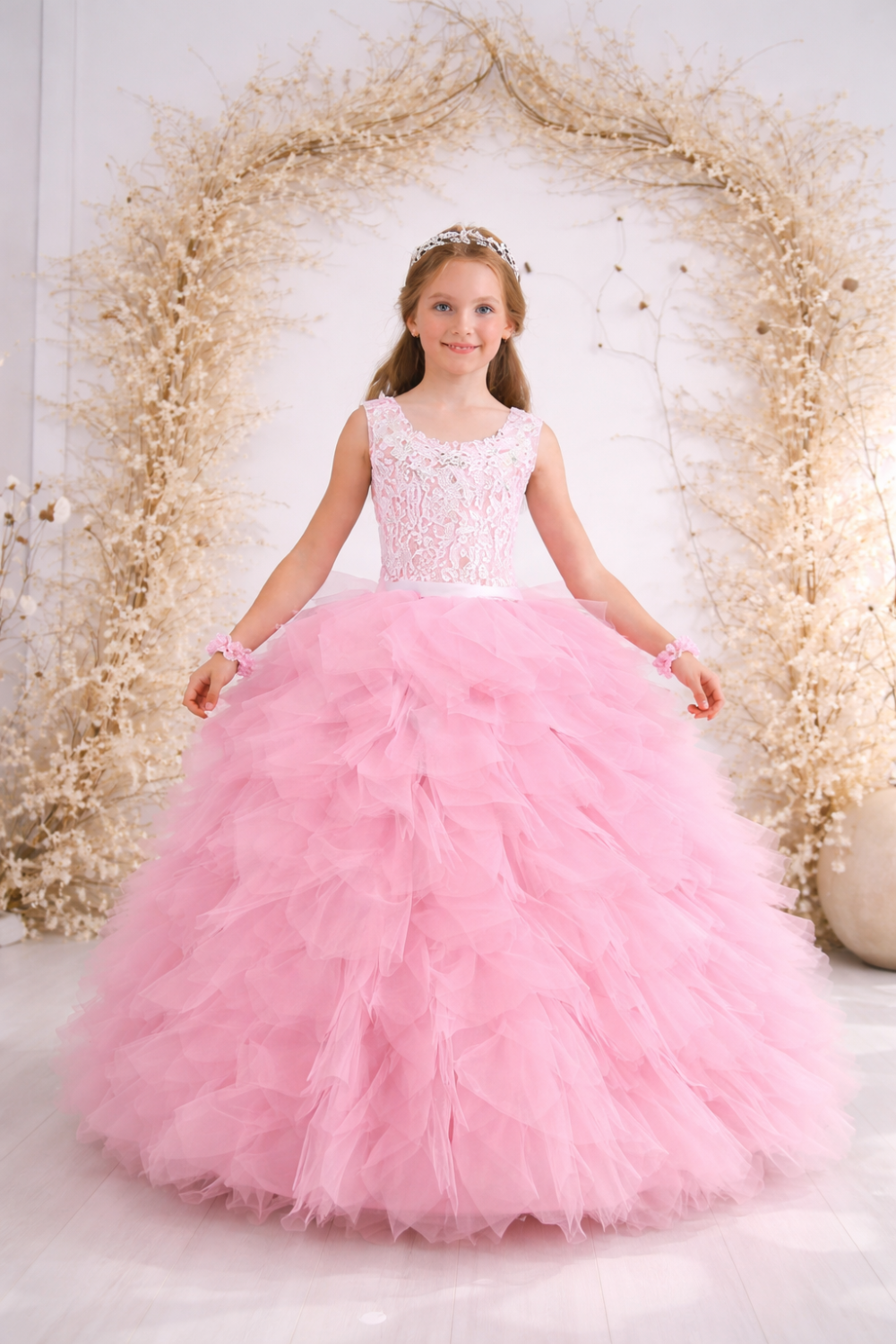 Ball gown for girls 10784 pink