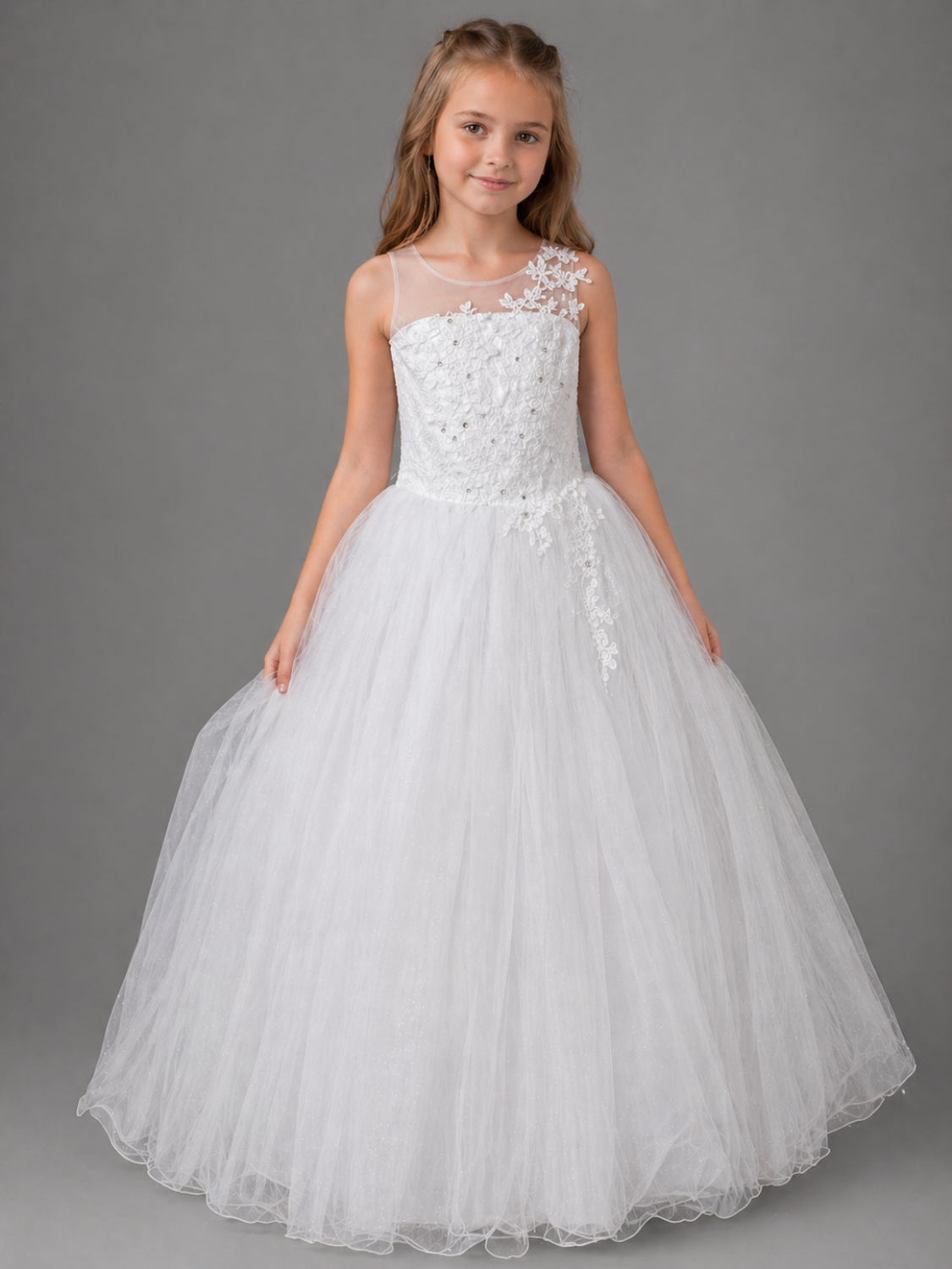 Ball gown 7485 Winter Snowflake
