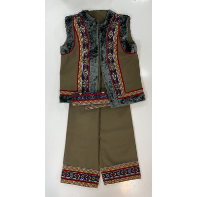 Костюм Гуцул Колядник Харитон зелений хакі