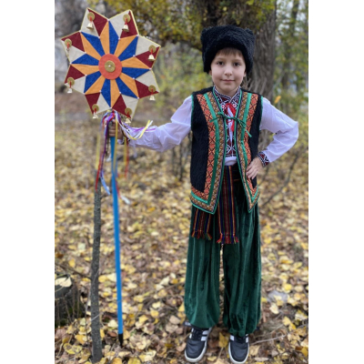 Костюм Колядник  Гуцул Богдан зелений