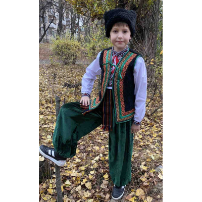 Костюм Колядник  Гуцул Богдан зелений