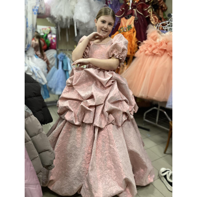 Сукня королева парчі пудра