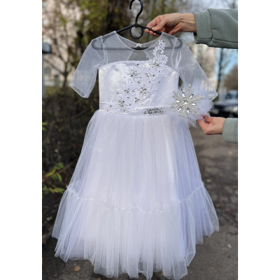 Карнавальний костюм Снігова королева, Зима, Заметіль Сніжинка