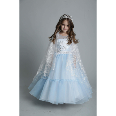 Сукня Зимова Сніжинка блакитна Ельза