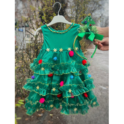 Карнавальний костюм ялинка міні