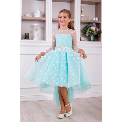 Елегантне плаття для дівчинки 10764 м'ятний