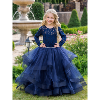 Елегантна бальна сукня для дівчинки 11762 ЕЛЕКТРИК