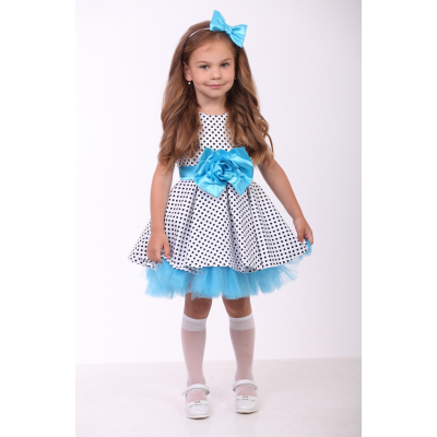 Елегантне плаття для дівчинки Стилги 9710-1 блакитне