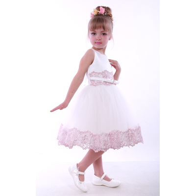 Ошатне плаття для дівчинки Елла 17008 персик