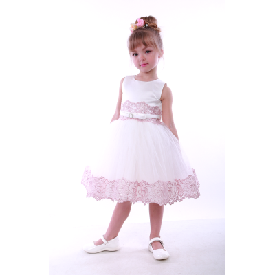 Ошатне плаття для дівчинки Елла 17008 персик