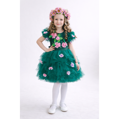 Карнавальный костюм Весна Изумруд