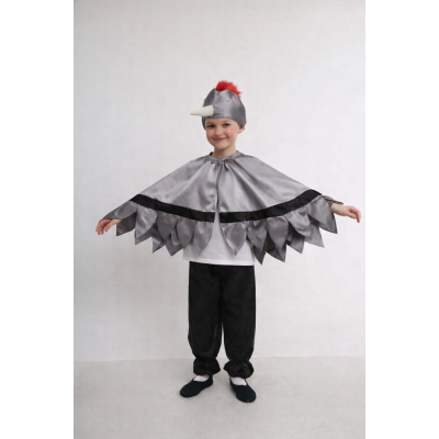 Carnival costume Crane Heron gray