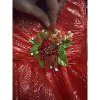 Dress 9858 red currant