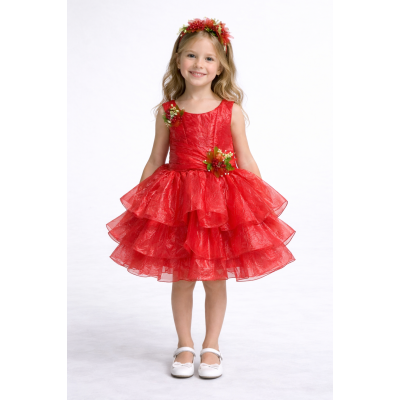 Dress 9858 red currant