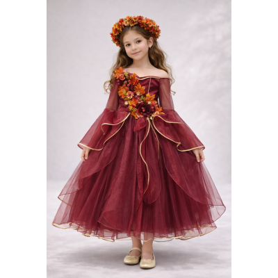 Карнавальний костюм Осінь бордо 2