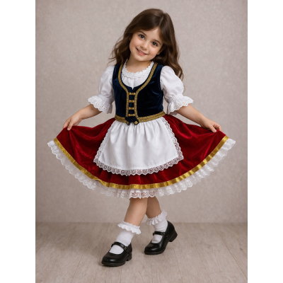 Карнавальний костюм Італійка бордо