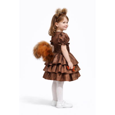 Карнавальний костюм Білочка Білка коричнева Рюша