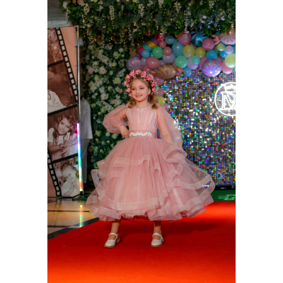 Сукня Барбі пудра 8703