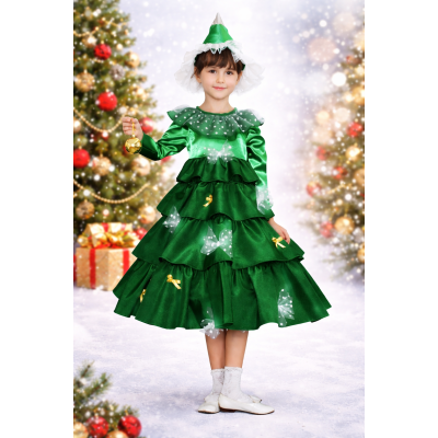 Карнавальний костюм для дівчинки Ялинка №3