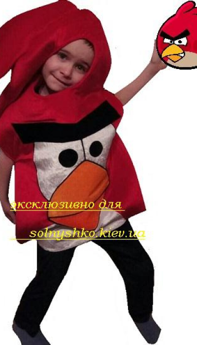 Карнавальний костюм дитячий Angry Birds (Енгрі Бердс) Ред