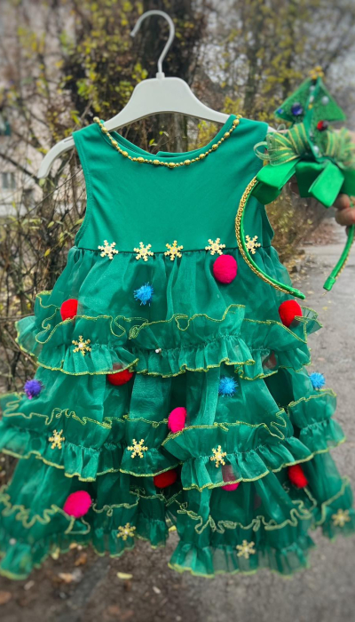 Карнавальний костюм ялинка міні