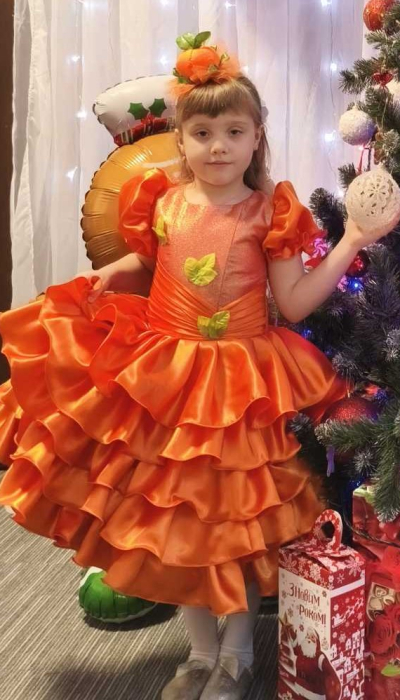 Карнавальний костюм Мандаринка Стиль для дівчинки