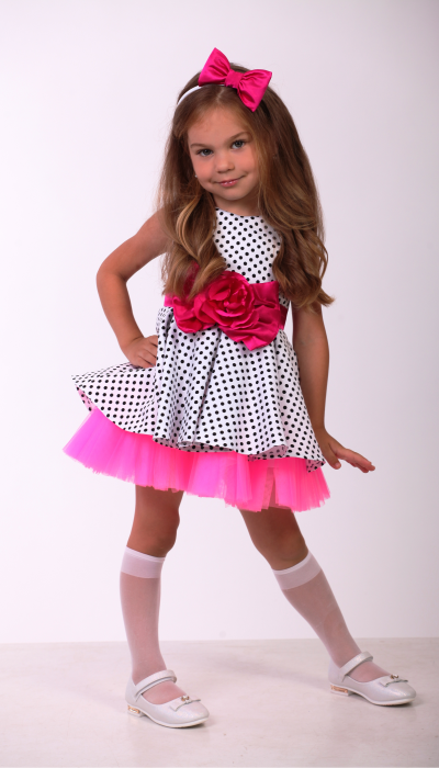 Ошатне плаття для дівчинки Стиляги 9710 малинове