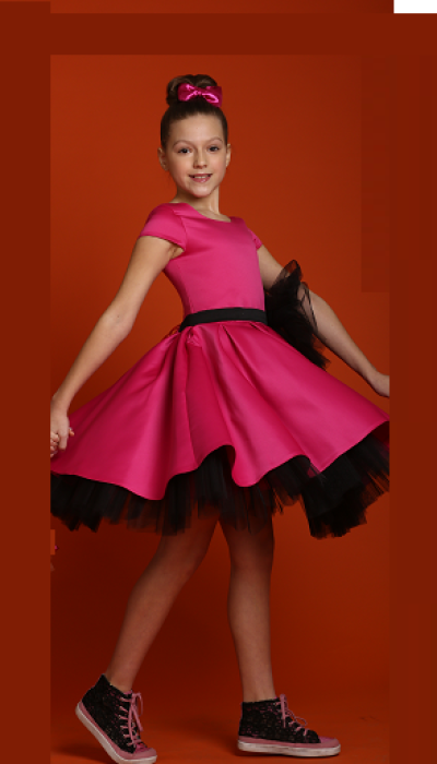 Ошатне плаття для дівчинки стиляги BIG BAND