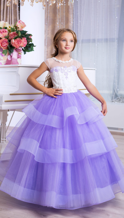 Ошатне бальне плаття для дівчинки 9776