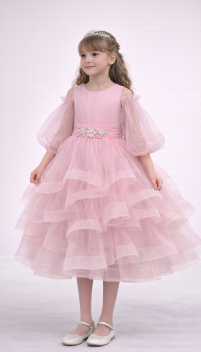 Сукня Барбі пудра 8703