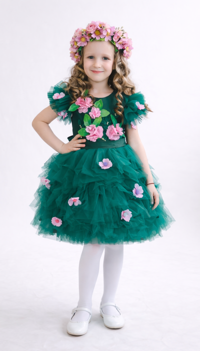 Карнавальный костюм Весна Изумруд