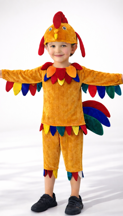 Карнавальний костюм Півень №1 рудий Півник
