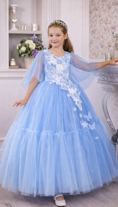 Бальна сукня 10791 блакитна