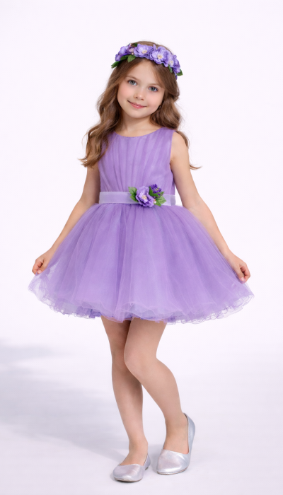 Сукня квітка Фіалка фатин