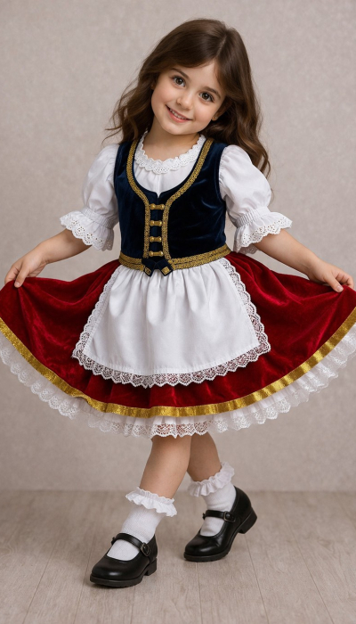 Карнавальний костюм Італійка бордо