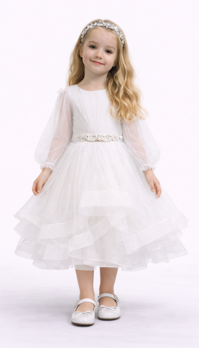 Плаття Барбі біле 8703 Сніжинка