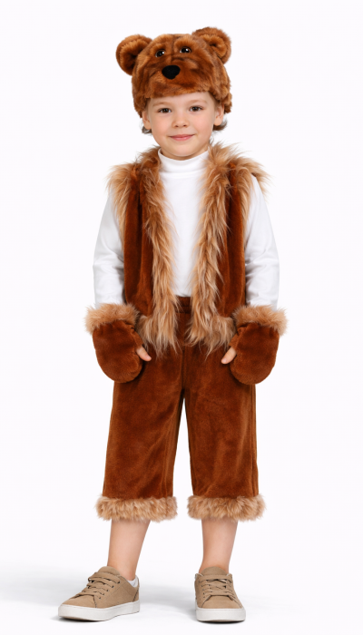 Карнавальний костюм Ведмідь коричневий №2