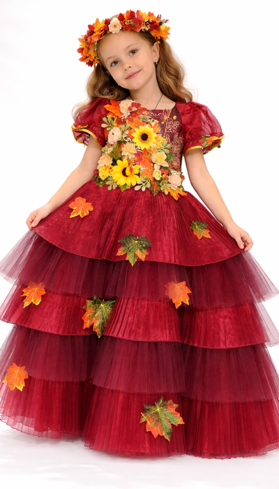 Carnival costume Autumn Bordeaux 1